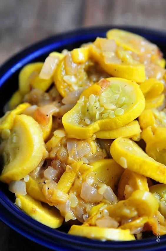 Summer Squash and Zucchini Recipes - Squash and Onions by Add a Pinch