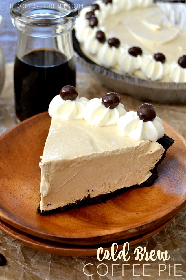 Easy Cold Brew Coffee Pie by The Domestic Rebel