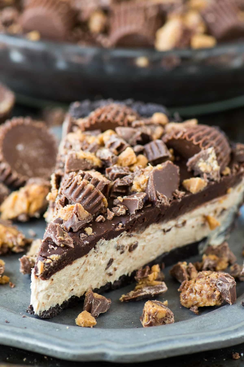 Peanut butter cup pie by First Year Blog
