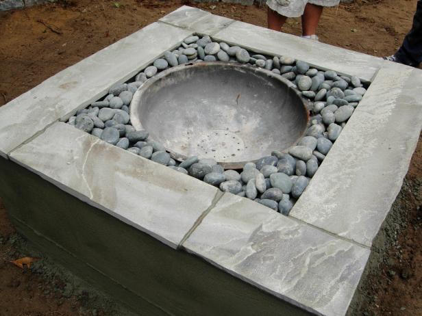 DIY Fire Pit Ideas - Concrete Firepit by HGTV