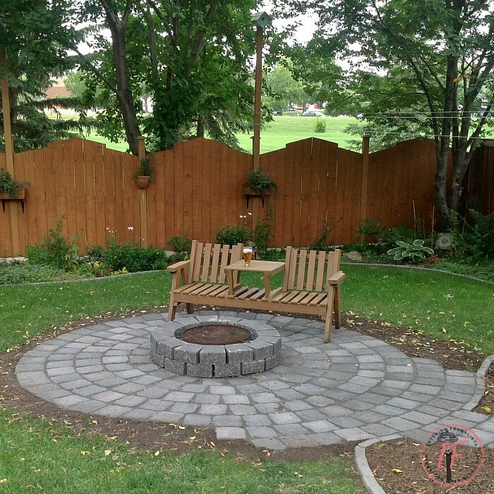 DIY Fire Pit Patio by Interior Frugalista