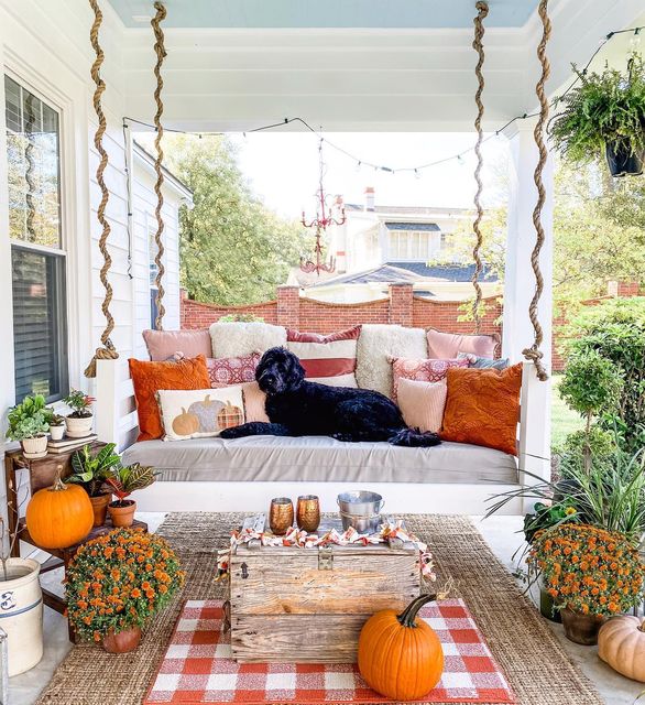 Fall Porch Ideas - Simply Southern Cottage