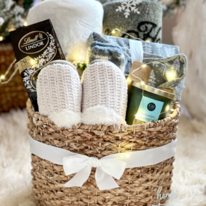 cozy gift basket idea