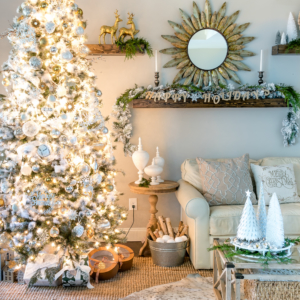 Christmas Decor Ideas - Christmas Living Room by Home Stories A to Z