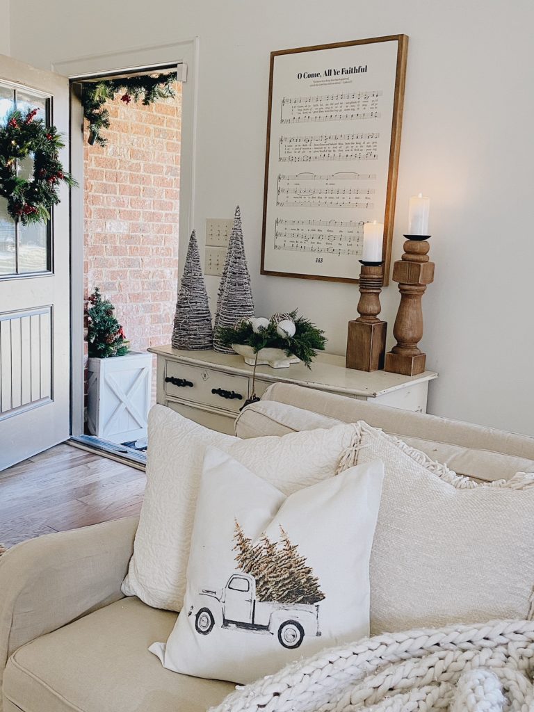Christmas Decor Ideas - Living Room by She Gave it a Go