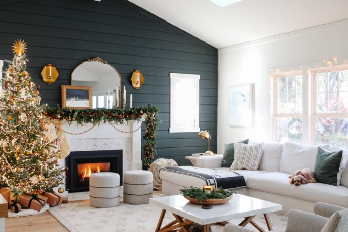 Christmas Decor Ideas - Scandinavian Inspired Christmas Room by Modern Glam