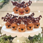 Donut Hole Reindeer No bake Christmas Treat