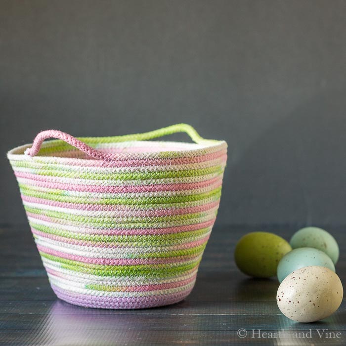 DIY Dyed Rope Basket by Hearth and Vine