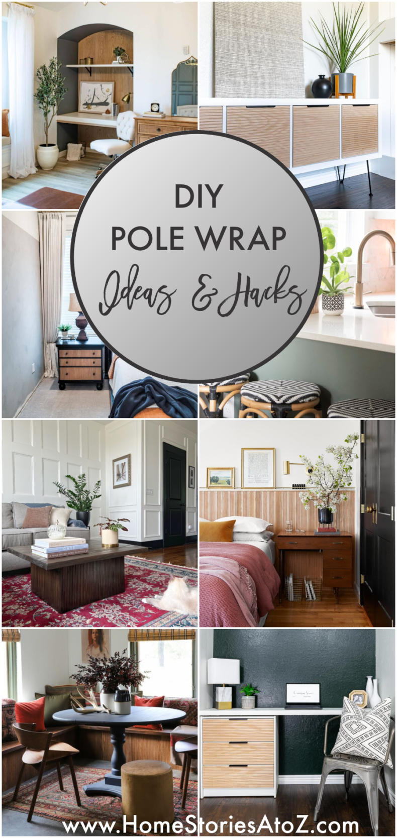 DIY Pole Wrap Ideas & Hacks by Home Stories A to Z