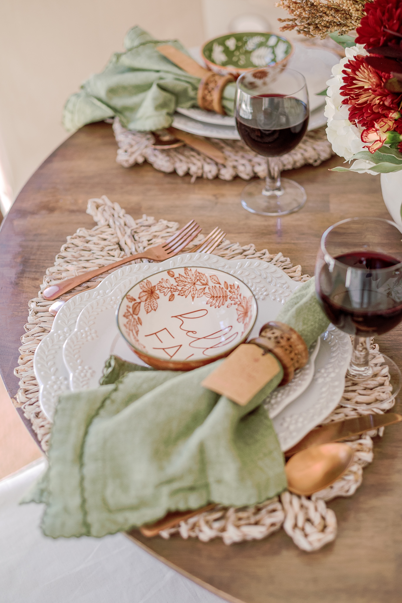 fall thanksgiving place setting idea